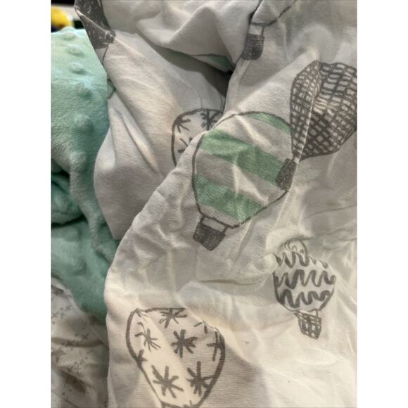 Pottery Barn Crib Sheet Cloud Island Peanut Shell Swaddle - Picture 4 of 4